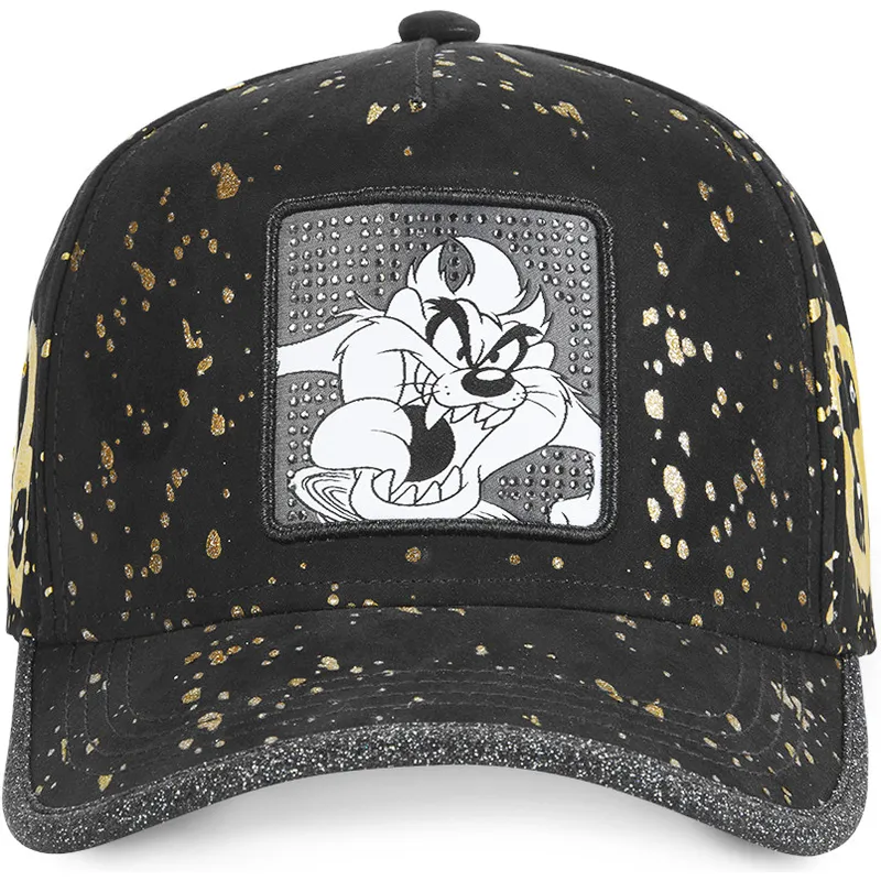 lippikset-kaareva-musta-saadettava-nauha-tasmanian-piru-looney-tunes-capslab lippikset-kaareva-musta-saadettava-nauha-tasmanian-piru-looney-tunes-capslab