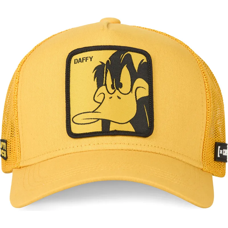 lippikset-kaareva-rekka-keltainen-snapback-loo-duf1-tupu-ankka-looney-tunes-capslab