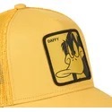 lippikset-kaareva-rekka-keltainen-snapback-loo-duf1-tupu-ankka-looney-tunes-capslab
