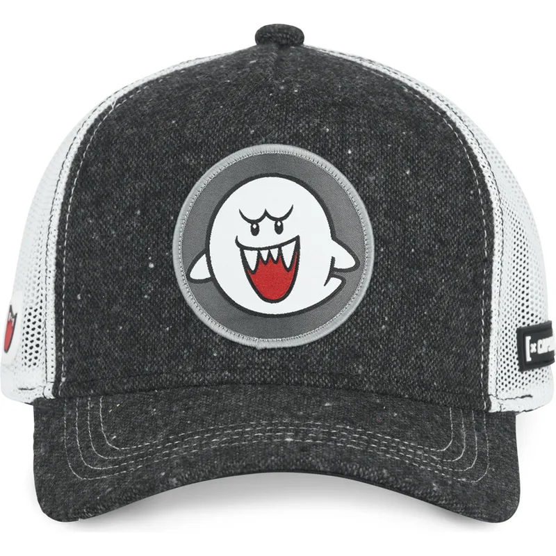 lippikset-kaareva-rekka-musta-snapback-pow2-bros-boo-super-mario-bros-capslab lippikset-kaareva-rekka-musta-snapback-pow2-bros-boo-super-mario-bros-capslab
