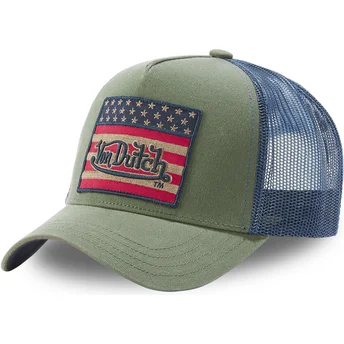 lippikset-kaareva-rekka-vihrea-snapback-flag-k-von-dutch