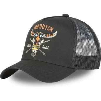 lippikset-kaareva-rekka-musta-snapback-west-ride-free-nr-von-dutch