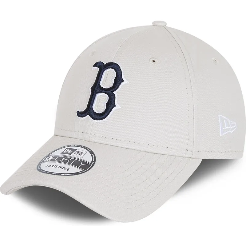 lippikset-kaareva-valkoinen-saadettava-nauha-9forty-league-essential-boston-red-sox-mlb-new-era