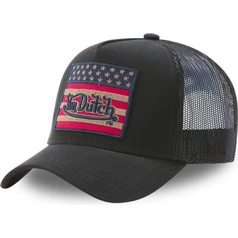 lippikset-kaareva-rekka-musta-snapback-flag-nr-von-dutch