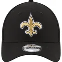 lippikset-kaareva-musta-saadettava-nauha-9forty-the-league-new-orleans-saints-nfl-new-era