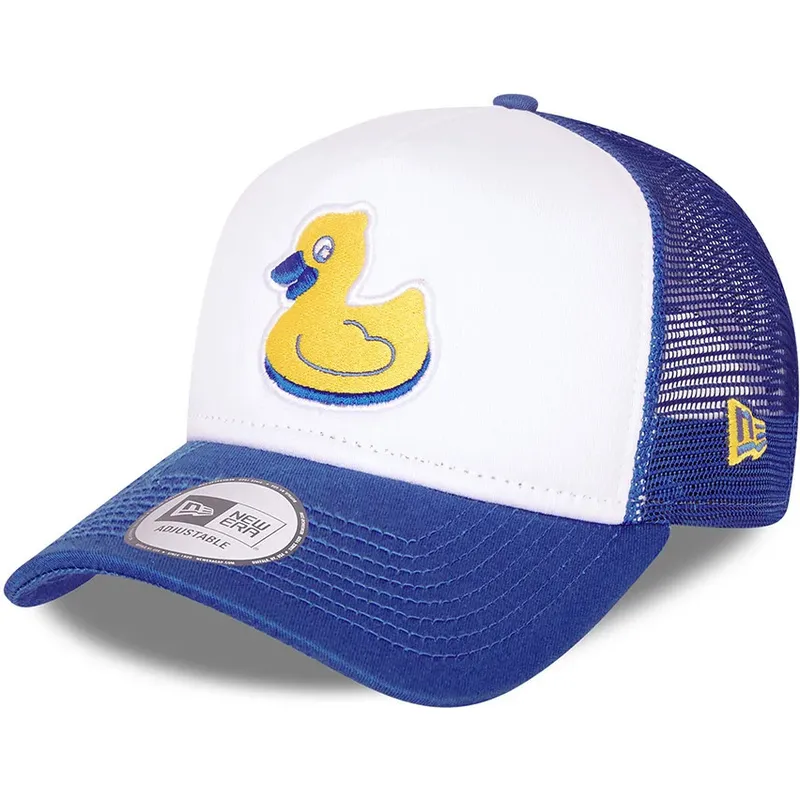 lippikset-kaareva-rekka-valkoinen-snapback-a-frame-akron-rubberducks-milb-new-era