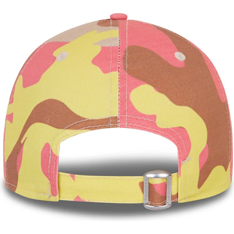 lippikset-kaareva-maastokuvio-saadettava-nauha-rosa-rosa-9forty-los-angeles-dodgers-mlb-new-era