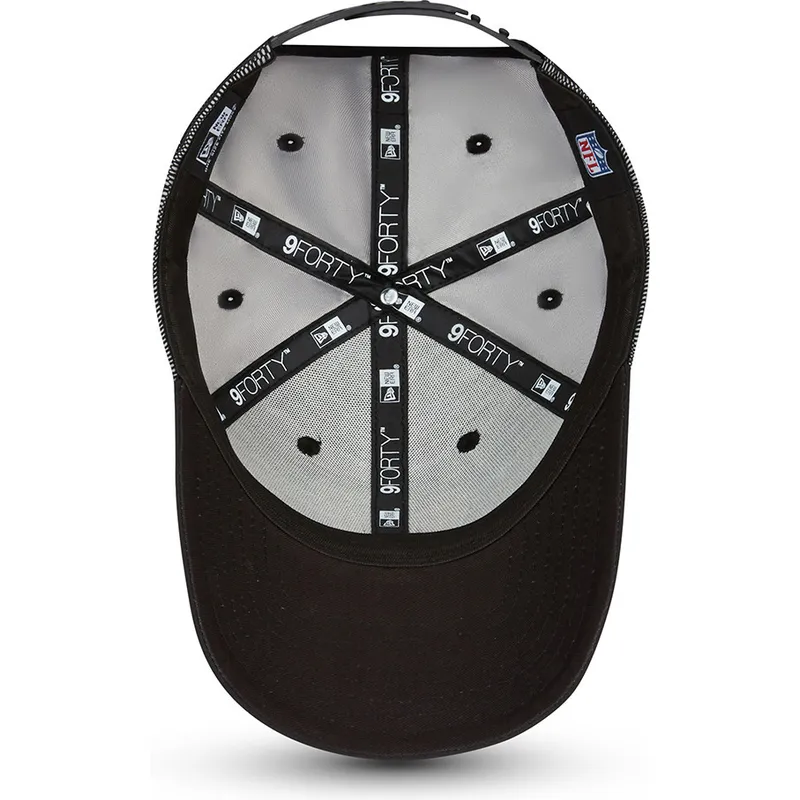 lippikset-kaareva-musta-saadettava-nauha-9forty-mesh-underlay-las-vegas-raiders-nfl-new-era