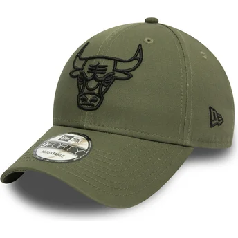 lippikset-kaareva-vihrea-saadettava-nauha-9forty-league-essential-chicago-bulls-nba-new-era