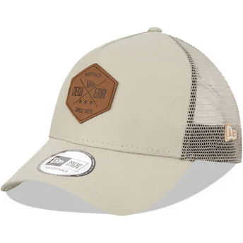 Lippikset kaareva rekka harmaa snapback A Frame 9FORTY Heritage Patch New Era