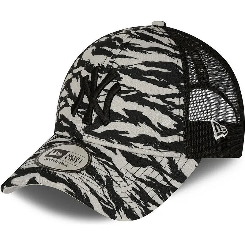 lippikset-kaareva-rekka-harmaa-snapback-9forty-tiger-print-new-york-yankees-mlb-new-era
