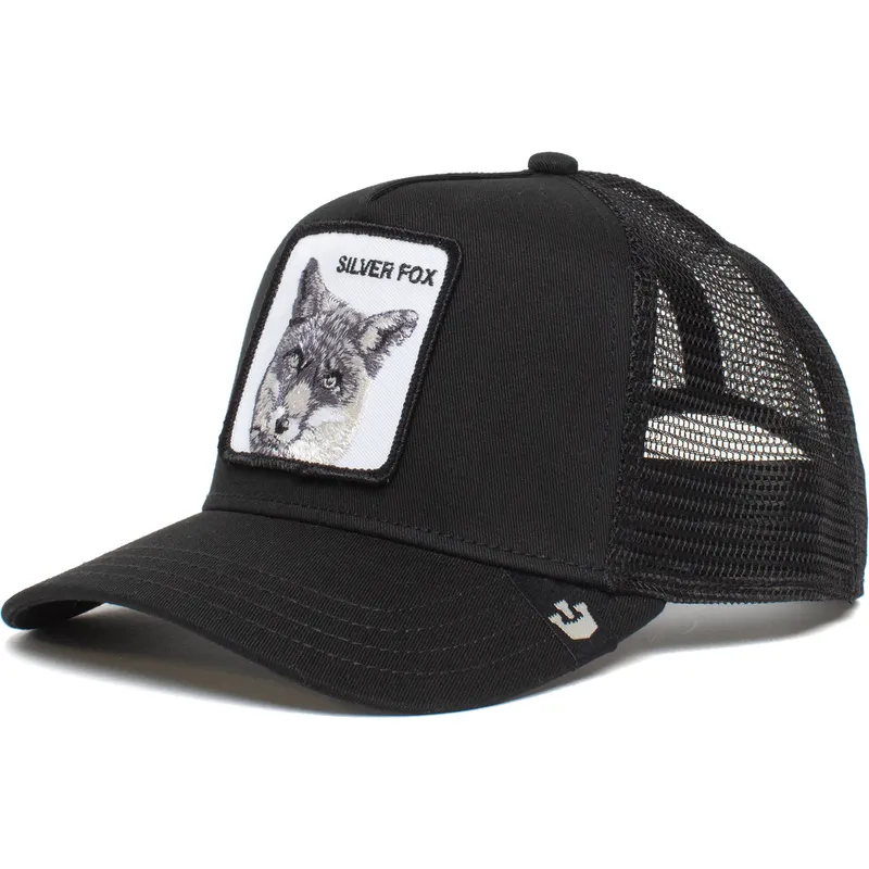 lippikset-kaareva-rekka-musta-snapback-silver-the-farm-goorin-bros lippikset-kaareva-rekka-musta-snapback-silver-the-farm-goorin-bros