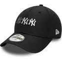 lippikset-kaareva-musta-saadettava-nauha-9forty-stack-new-york-yankees-mlb-new-era