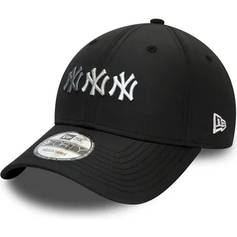 lippikset-kaareva-musta-saadettava-nauha-9forty-stack-new-york-yankees-mlb-new-era