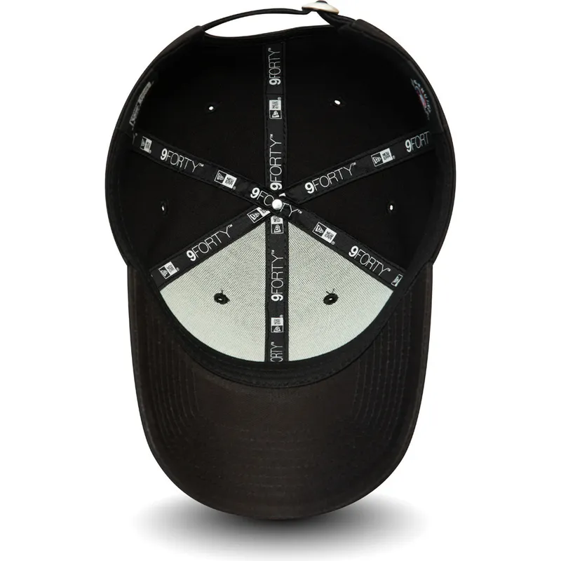 lippikset-kaareva-musta-saadettava-nauha-rosa-9forty-league-essential-los-angeles-dodgers-mlb-new-era
