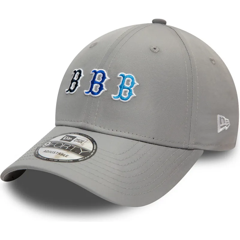lippikset-kaareva-harmaa-saadettava-nauha-9forty-stack-boston-red-sox-mlb-new-era