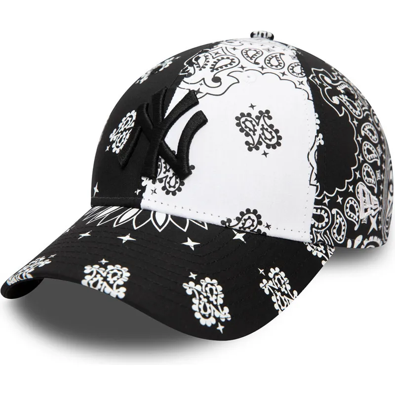 lippikset-kaareva-musta-saadettava-nauha-9forty-paisley-print-new-york-yankees-mlb-new-era