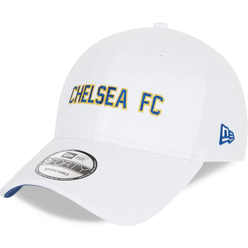 lippikset-kaareva-valkoinen-saadettava-nauha-9forty-cotton-wordmark-chelsea-football-club-premier-league-new-era lippikset-kaareva-valkoinen-saadettava-nauha-9forty-cotton-wordmark-chelsea-football-club-premier-league-new-era