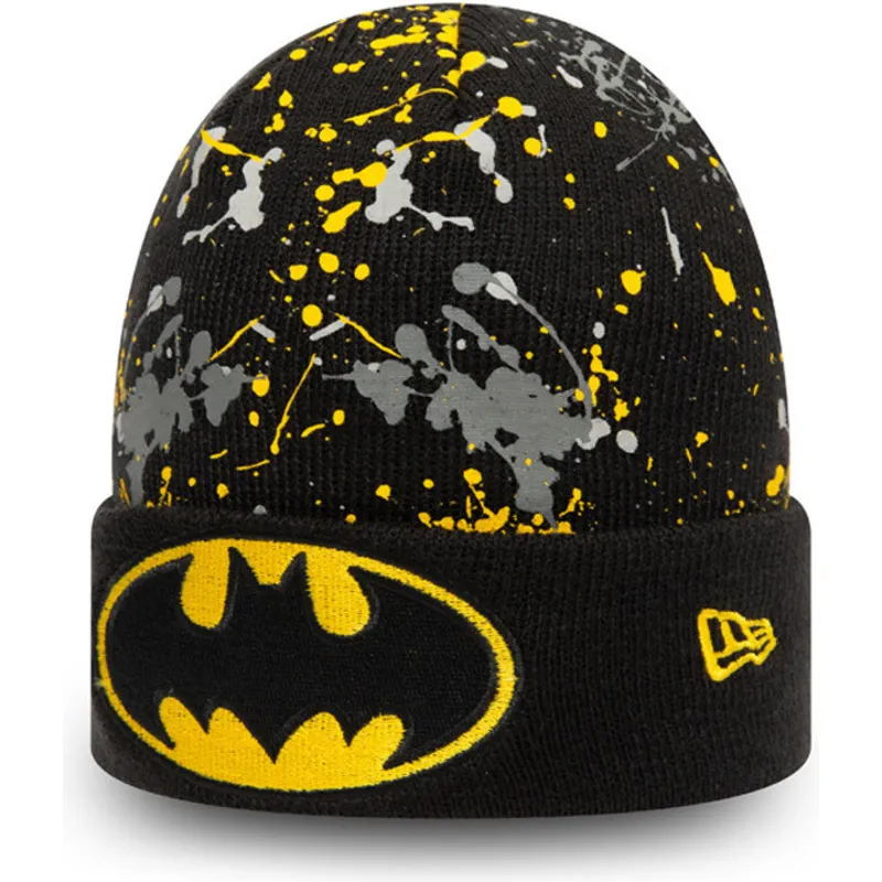 lakit-musta-lapsille-cuff-knit-paint-splat-new-era