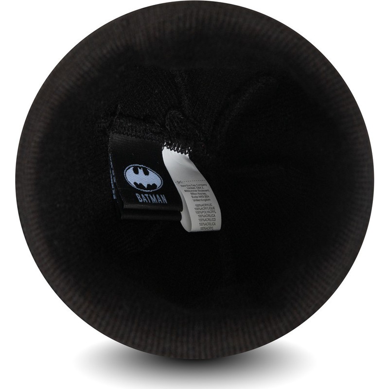 new-era-youth-batman-cuff-knit-paint-splat-dc-comics-black-beanie
