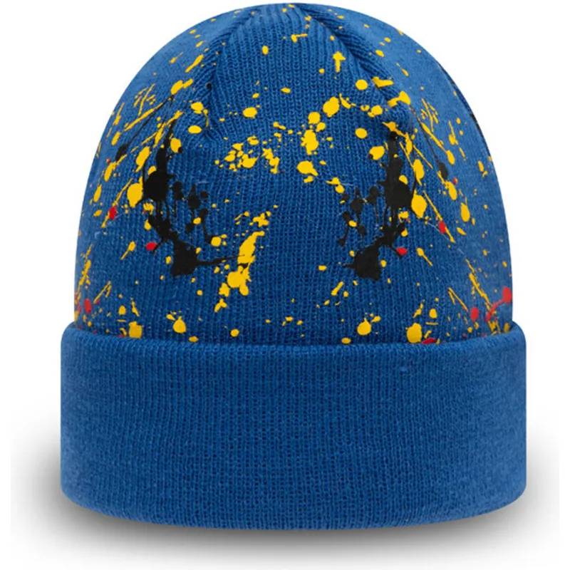 lakit-sininen-lapsille-cuff-knit-paint-splat-new-era