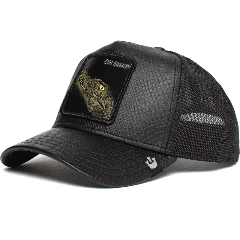 lippikset-kaareva-rekka-musta-snapback-oh-snap-leaping-lizards-the-farm-goorin-bros