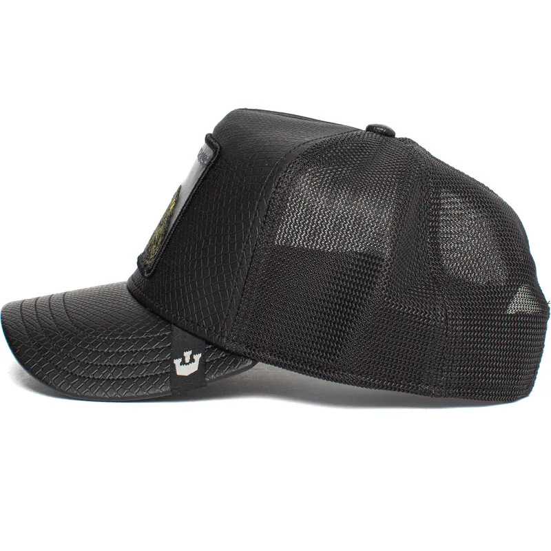 lippikset-kaareva-rekka-musta-snapback-oh-snap-leaping-lizards-the-farm-goorin-bros