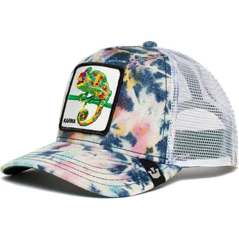 lippikset-kaareva-rekka-valkoinen-snapback-karma-culture-chameleon-the-farm-goorin-bros