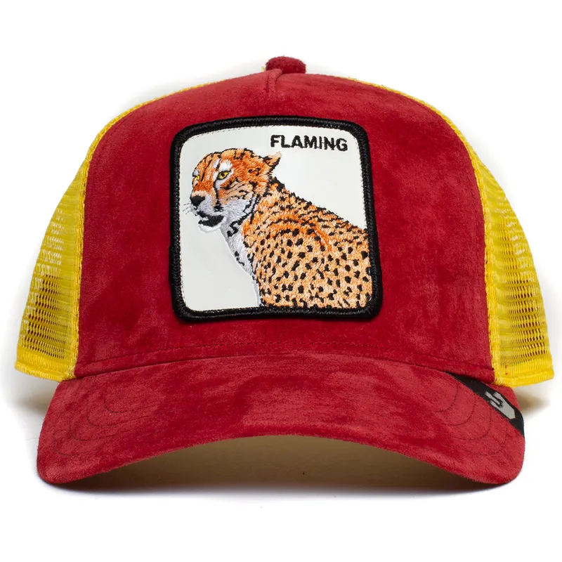 lippikset-kaareva-rekka-punainen-snapback-flaming-hot-cheetah-the-farm-goorin-bros