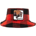 bucket-kaareva-red-snapback-bucket-rojo-y-negro-bufalo-buffalo-i-m-a-little-hoarse-the-farm-the-farm-de-goorin-bros