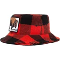 bucket-kaareva-red-snapback-bucket-rojo-y-negro-bufalo-buffalo-i-m-a-little-hoarse-the-farm-the-farm-de-goorin-bros