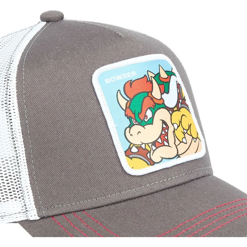 lippikset-kaareva-rekka-harmaa-snapback-bow-bros-bowser-super-mario-bros-capslab