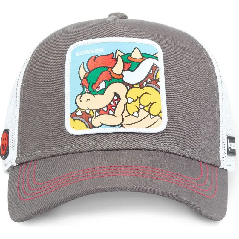 lippikset-kaareva-rekka-harmaa-snapback-bow-bros-bowser-super-mario-bros-capslab