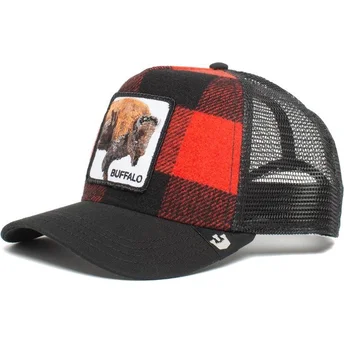 lippikset-kaareva-rekka-punainen-snapback-buffalo-the-farm-goorin-bros