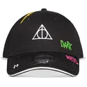 lippikset-kaareva-musta-saadettava-nauha-lapsille-la-muerte-wizards-unite-harry-potter-difuzed