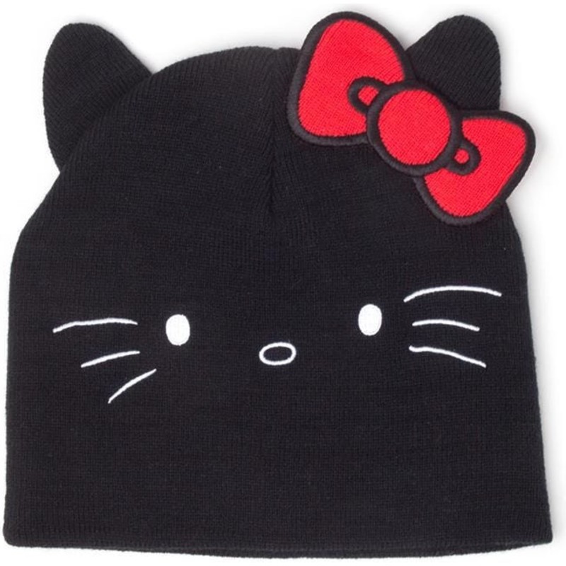 difuzed-hello-kitty-ears-black-beanie