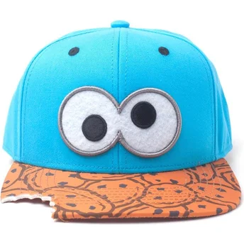 cap-littea-blue-snapback-marron-monstruo-las-galletas-cookie-bite-barrio-sesamo-difuzed
