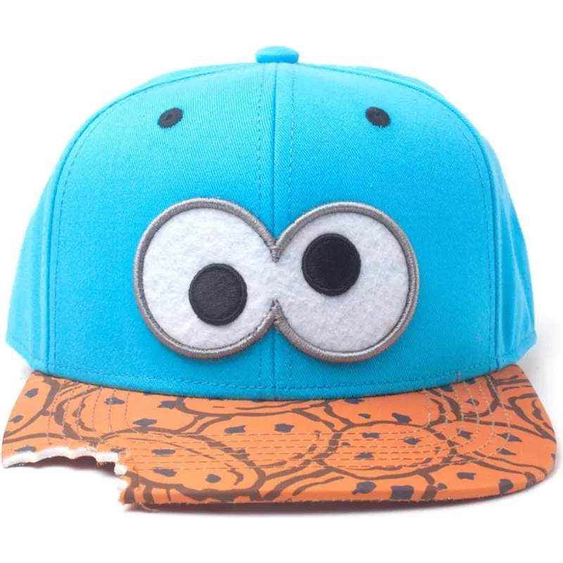cap-littea-blue-snapback-marron-monstruo-las-galletas-cookie-bite-barrio-sesamo-difuzed