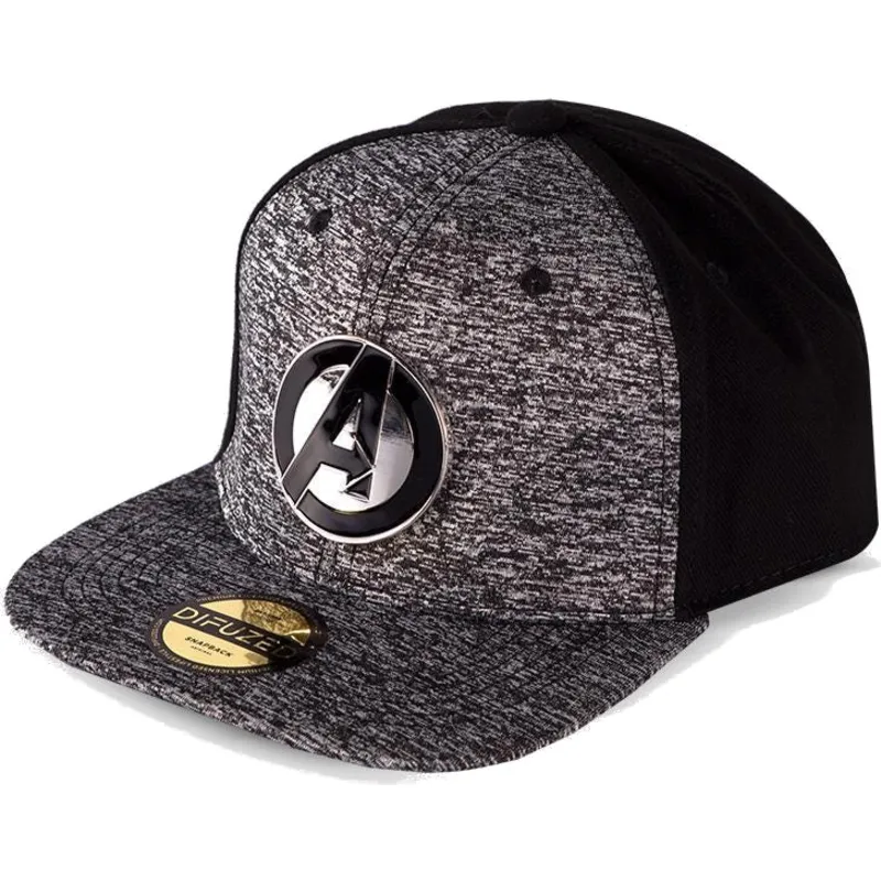 lippikset-littea-harmaa-snapback-metal-avengers-difuzed