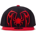 difuzed-flat-brim-spider-man-spider-arch-marvel-comics-black-and-red-snapback-cap