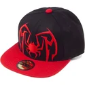 difuzed-flat-brim-spider-man-spider-arch-marvel-comics-black-and-red-snapback-cap