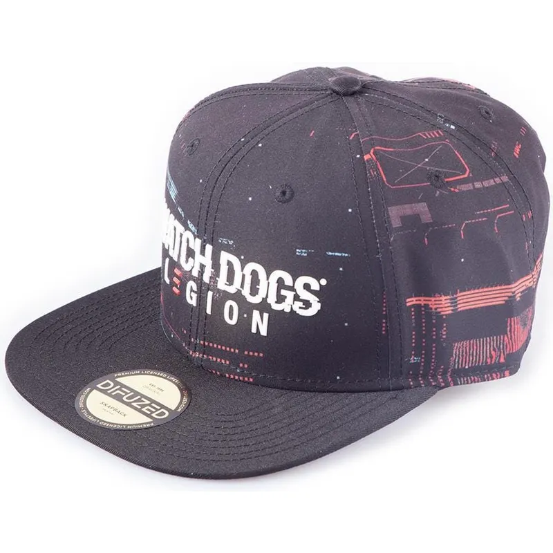lippikset-littea-musta-snapback-glitch-legion-difuzed