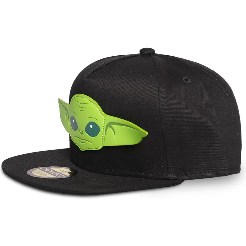 lippikset-littea-musta-snapback-lapsille-baby-yoda-the-mandalorian-difuzed