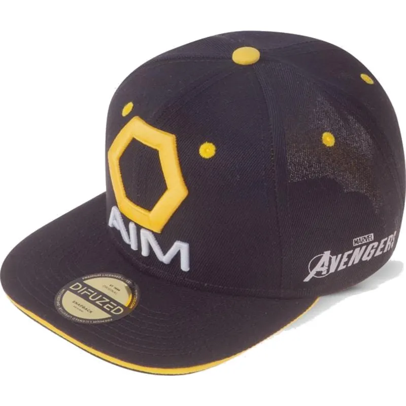 lippikset-littea-musta-snapback-aim-avengers-difuzed
