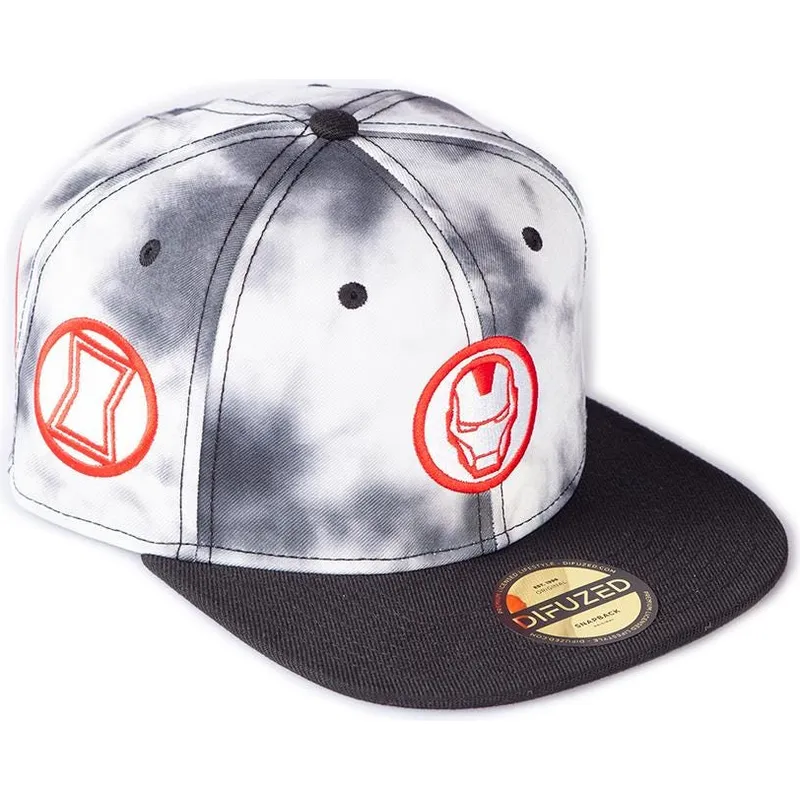 lippikset-littea-valkoinen-snapback-tye-dye-badge-difuzed