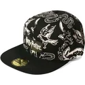 lippikset-littea-musta-snapback-3d-embroidery-difuzed