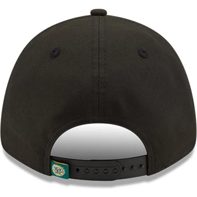 lippikset-kaareva-musta-snapback-9forty-elemental-oakland-athletics-mlb-new-era