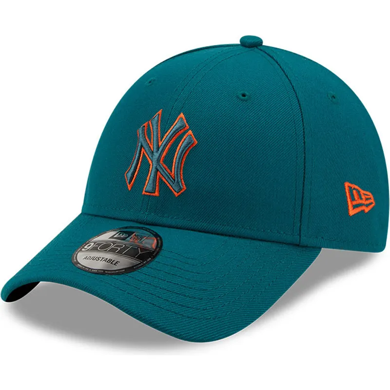 lippikset-kaareva-sininen-saadettava-nauha-9forty-pop-outline-new-york-yankees-mlb-new-era