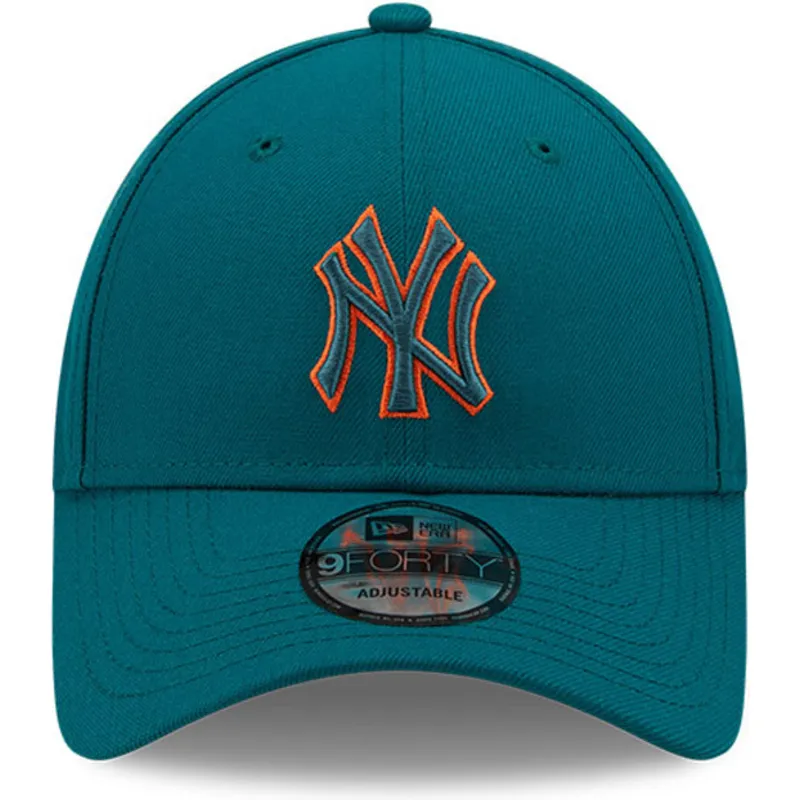 lippikset-kaareva-sininen-saadettava-nauha-9forty-pop-outline-new-york-yankees-mlb-new-era