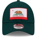 lippikset-kaareva-vihrea-saadettava-nauha-9forty-us-state-california-republic-new-era